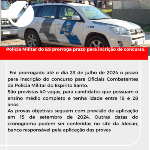 PM ES – PRAZO PRORROGADO